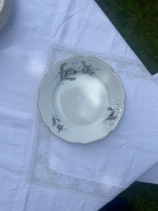 Large Vintage Floral Dish