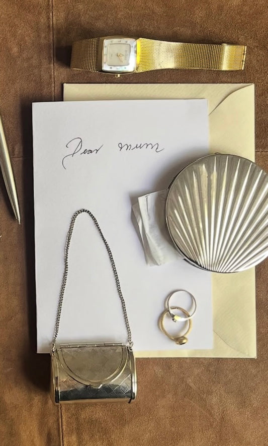 Silver Plated Shell Mirror