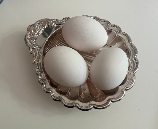 Footed Silver Plated Shell Dish