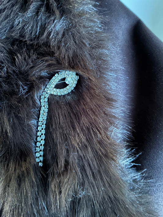 Art Deco “Fish” Stone Brooch