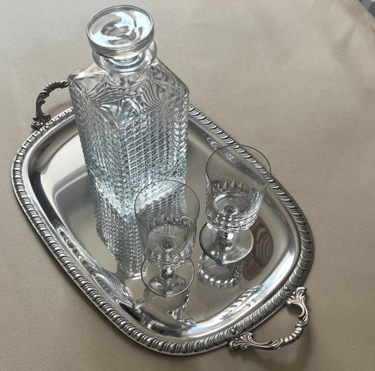 Adorned Steel Tray