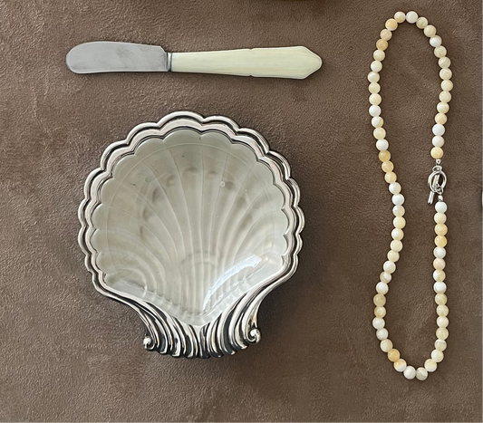 Silver Plated Shell Dish