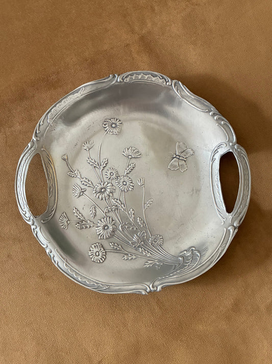 Wildflowers & Butterfly Pewter Tray