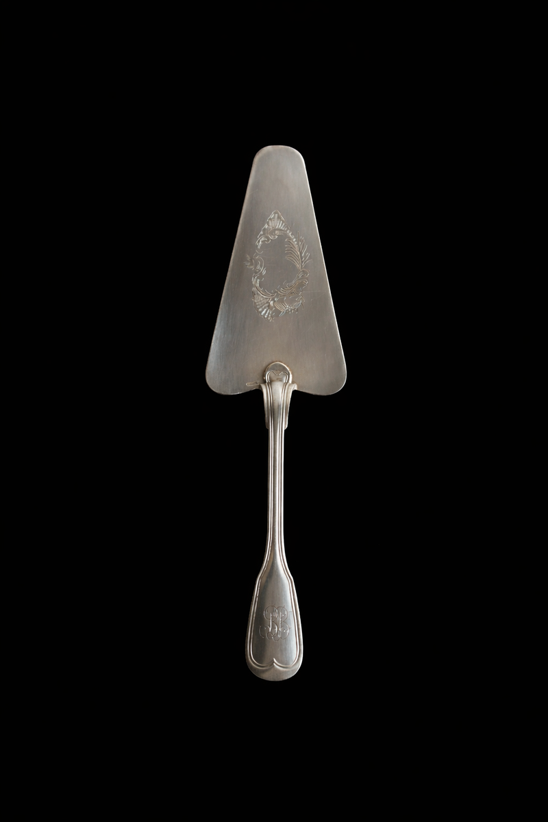 Antique Silver Plated Cake Server