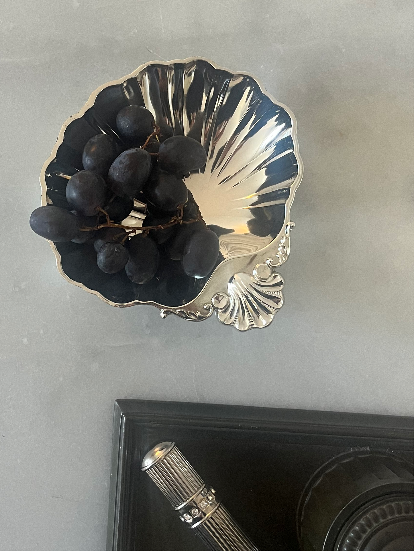 Silver Plated Shell Dish