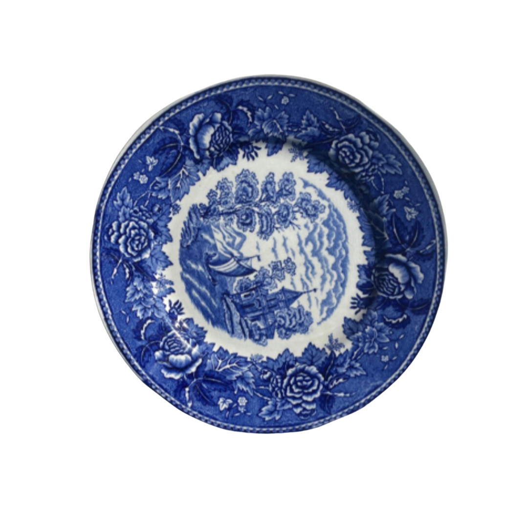 Large Vintage Floral Dish