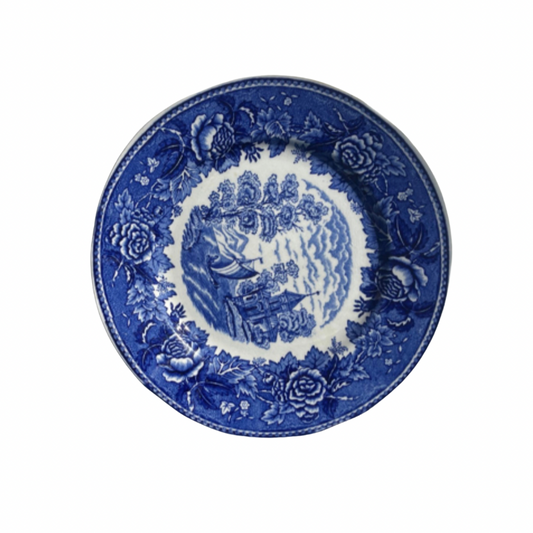 Large Vintage Floral Dish