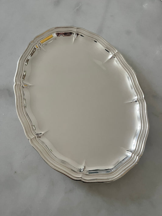 Adorned Silver Plated Tray