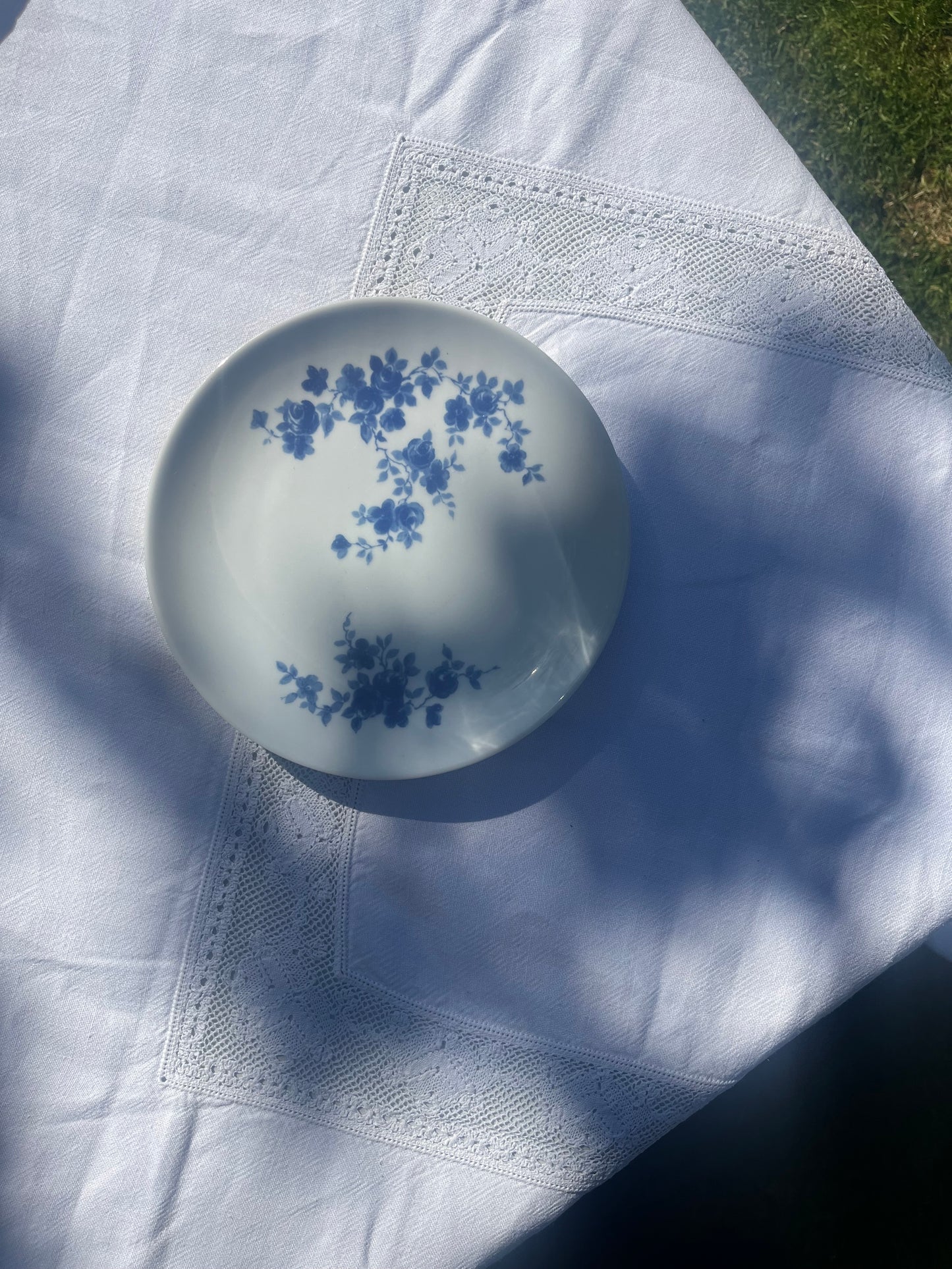 Medium Vintage Floral Dish