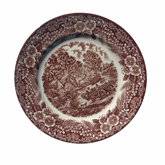 Large Vintage Floral Dish