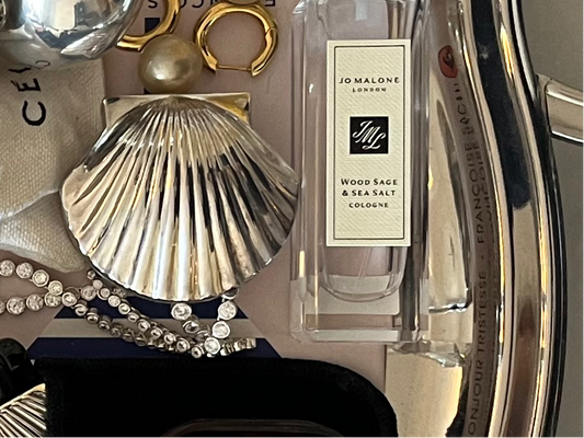 Silver Plated Shell Pill Box