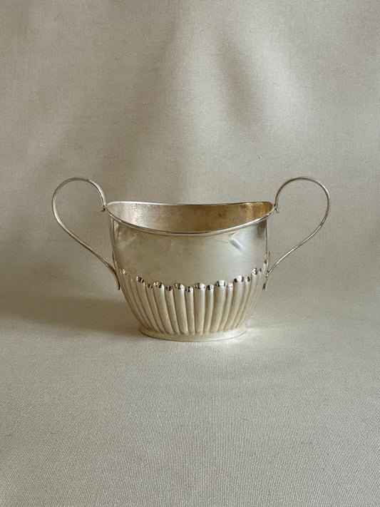 Large Silver Plated Sugar Pot