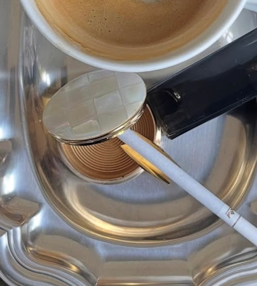 Travel Mother of Pearl Ashtray