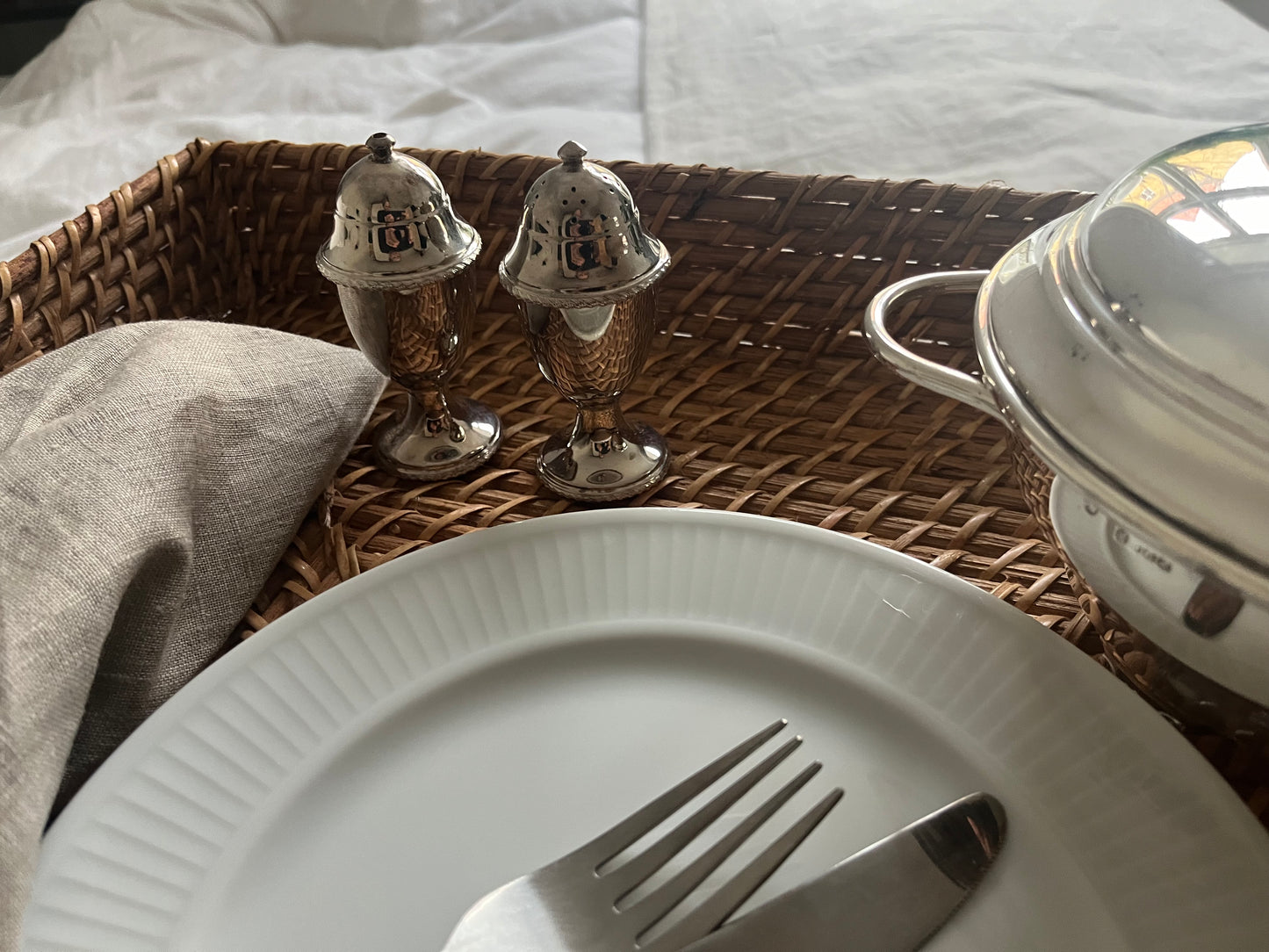 Silver Plated Salt and Pepper Shakers (set)