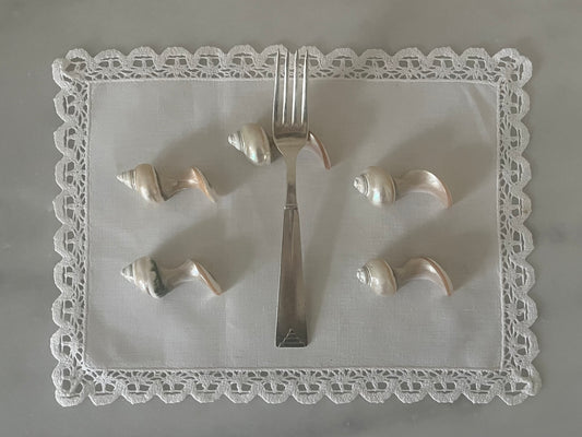 Vintage Mother of Pearl Cutlery Rest (set of 2)