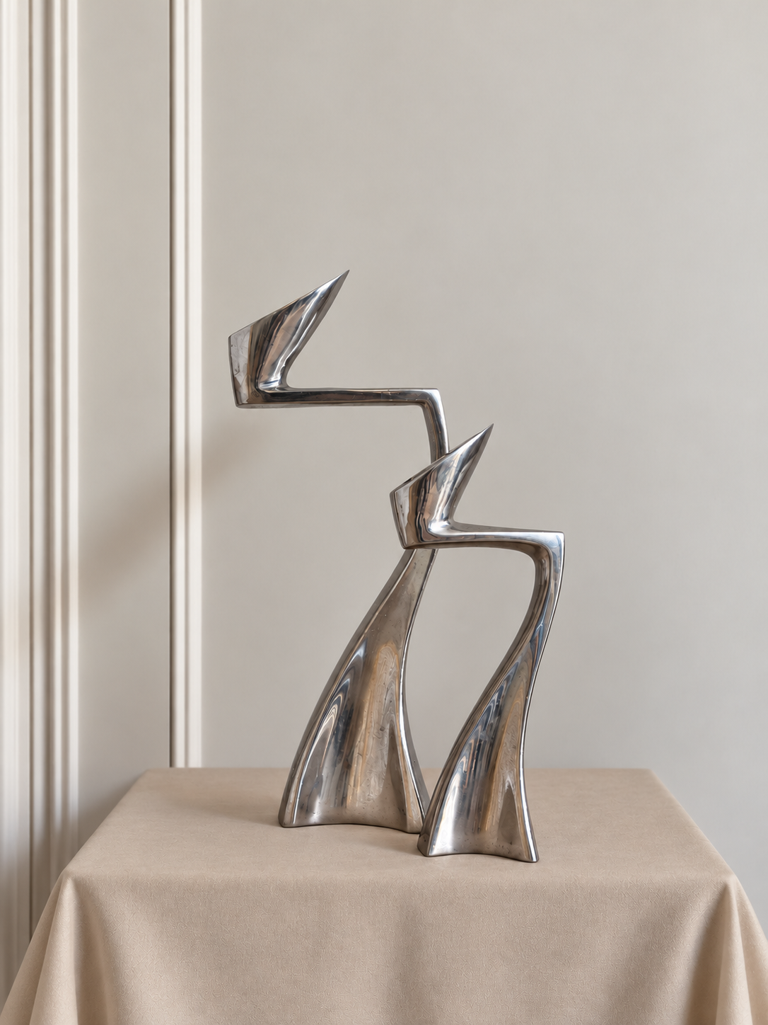 Iconic “Swan” Candleholders