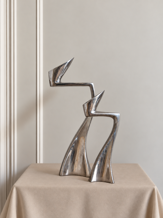 Iconic “Swan” Candleholders