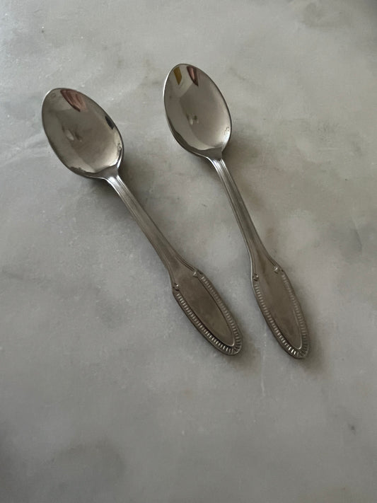 Art-deco Style Steel Spoon