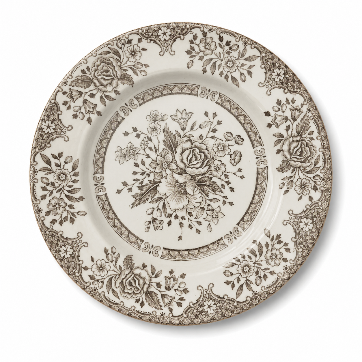 Small Vintage Floral Dish