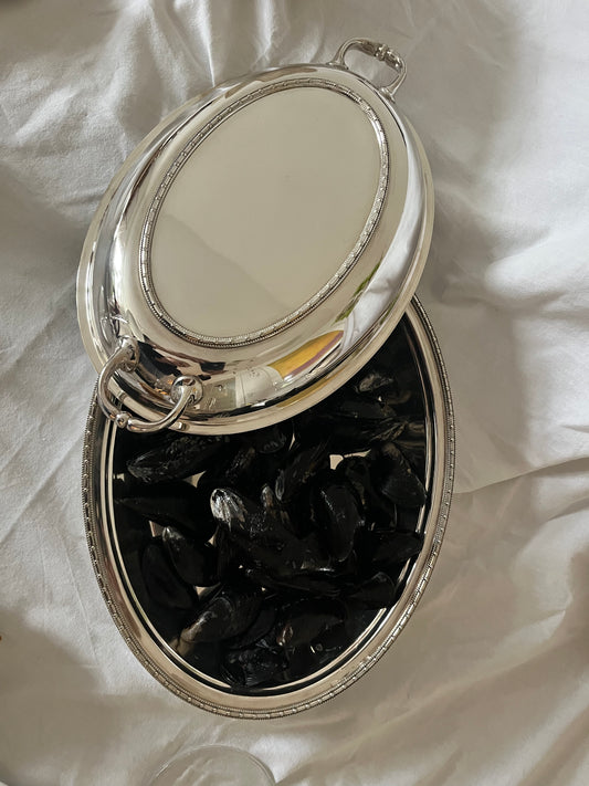 Silver Plated Lidded Serving Dish