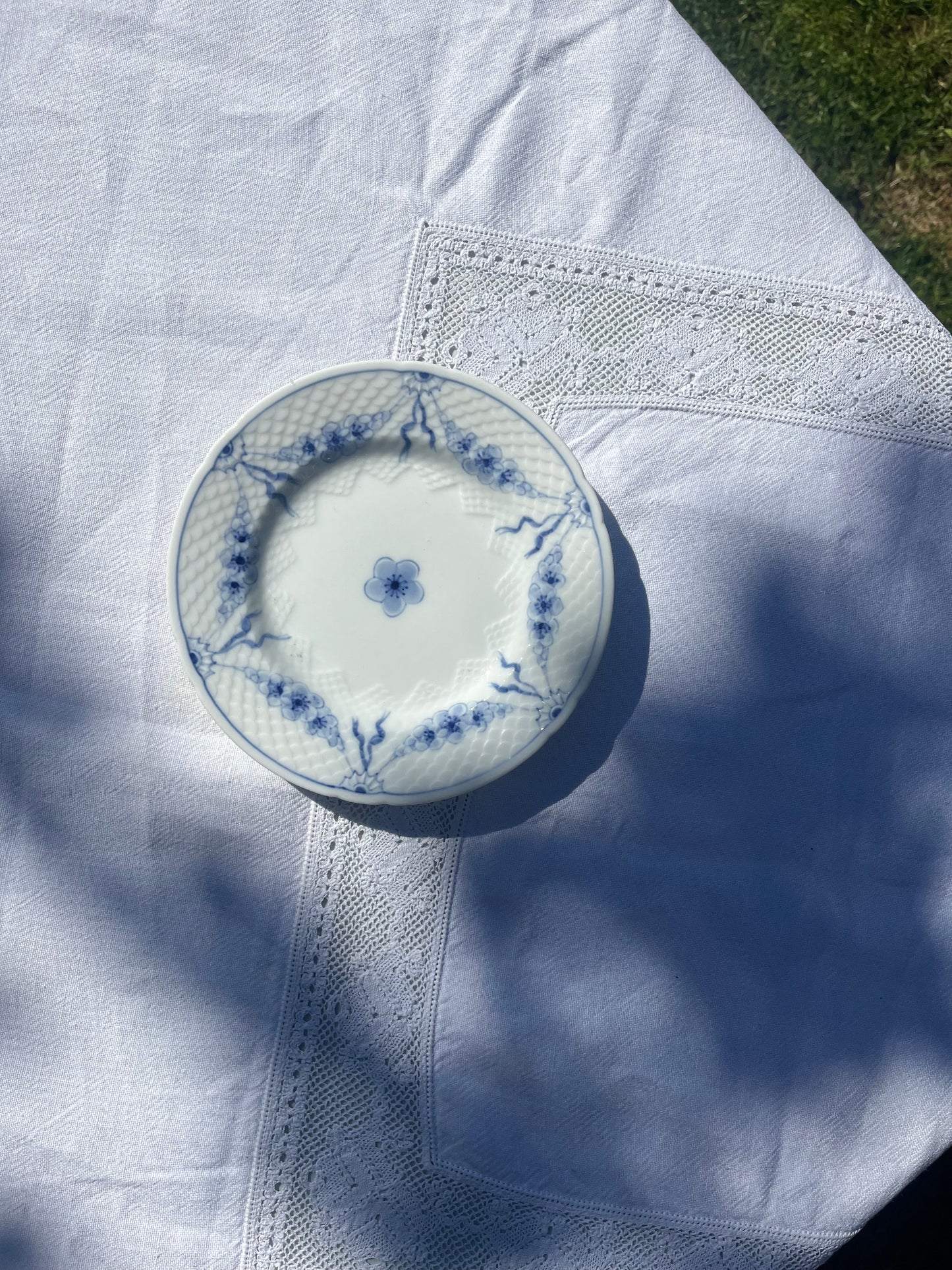 Small Vintage Floral Dish