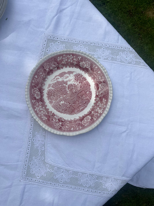 Large Vintage Floral Dish