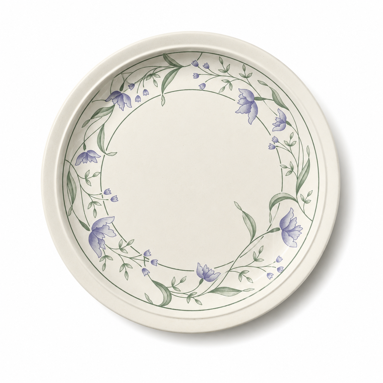 Large Vintage Floral Dish