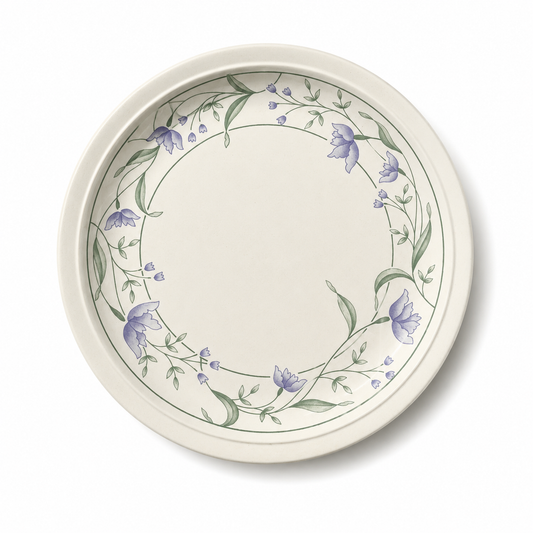Large Vintage Floral Dish