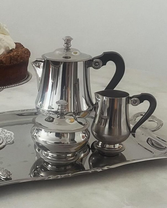 French Steel Coffee Set