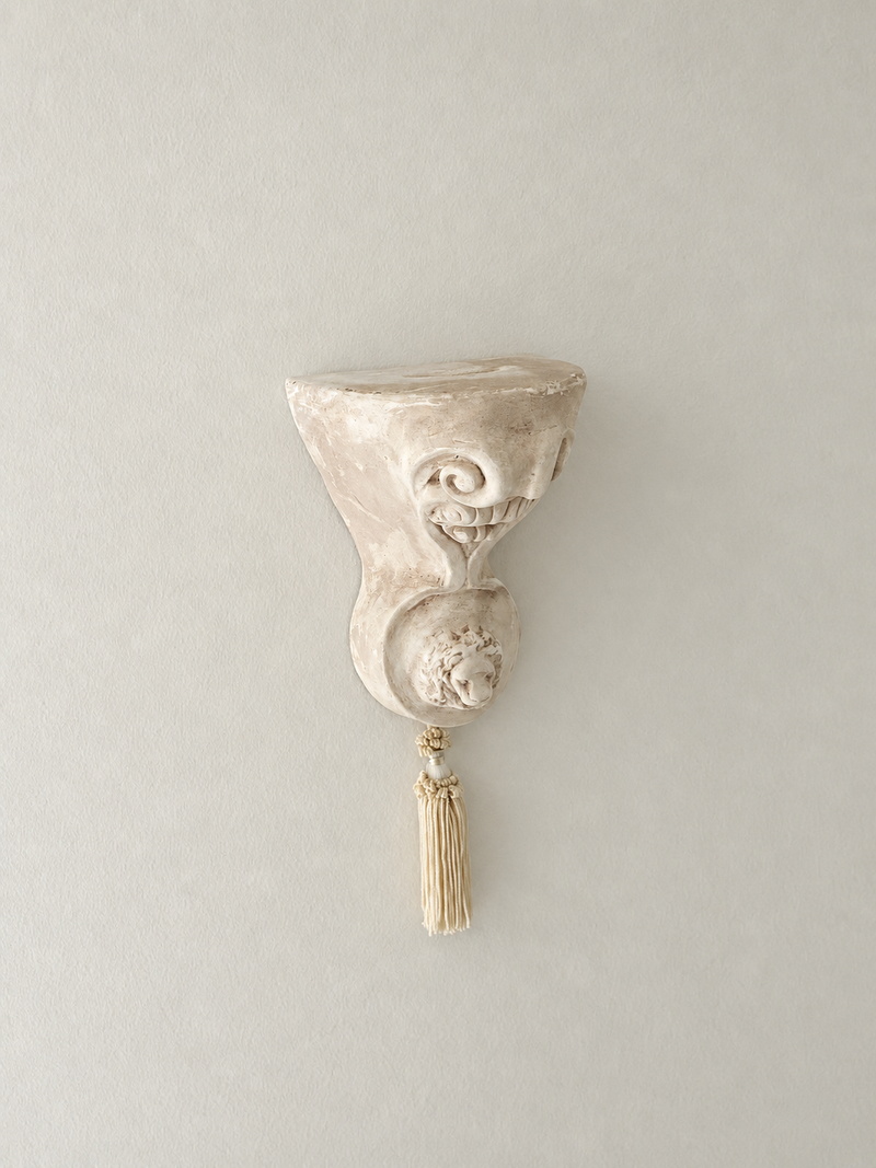 Ornate Lion Head Wall Candle