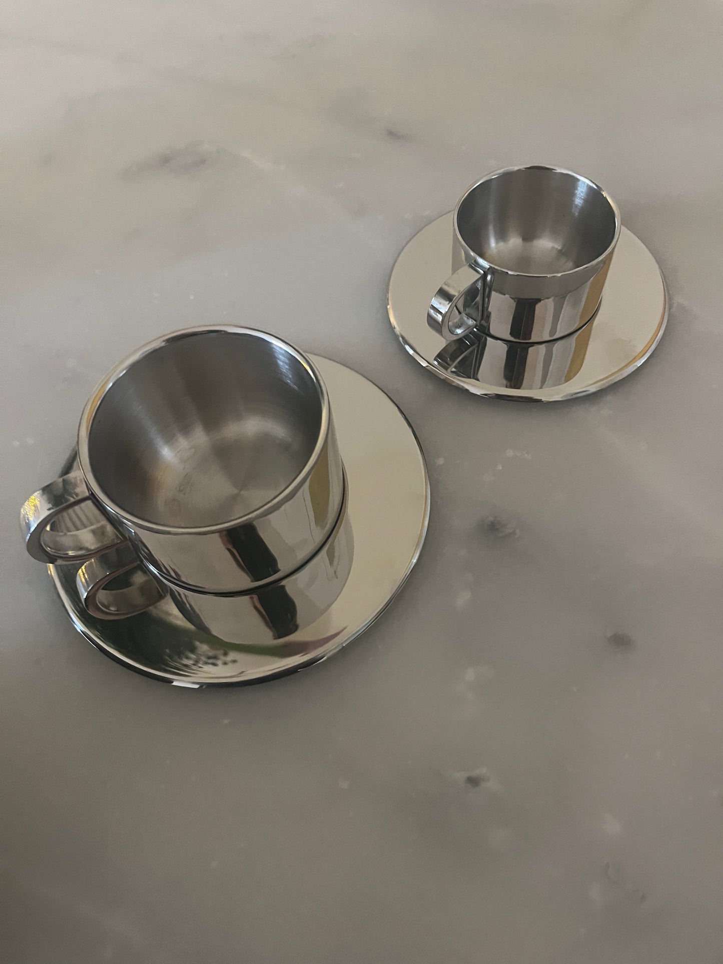 High Polished Steel Cups
