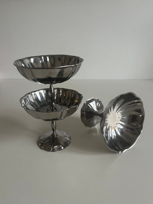 Adorned Steel Ice Cream Cup